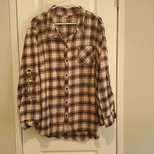 Terra & sky cotton shirt